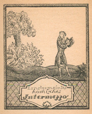 Lithographie Fritzi Löw — Ernstgemeintes komisches Intermezzo