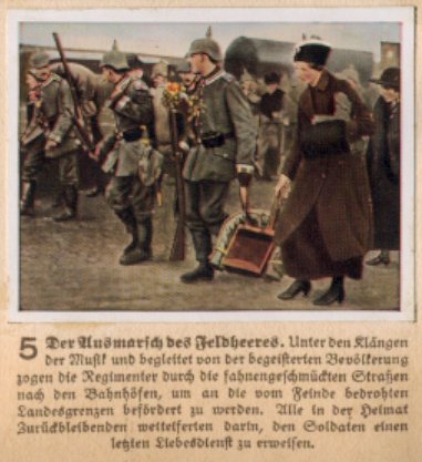 Weltkrieg 1 / World War 1 / Grande Guerre —Ausmarsch des Feldheeres