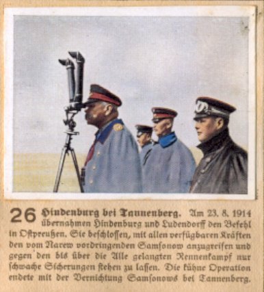 Weltkrieg 1 / World War 1 / Grande Guerre — Hindenburg bei Tannenberg