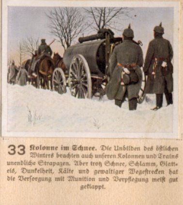 Weltkrieg 1 / World War 1 / Grande Guerre — Kolonne im Schnee