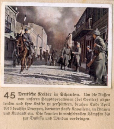 Weltkrieg 1 / World War 1 / Grande Guerre — Deutsche Reiter in Schaulen