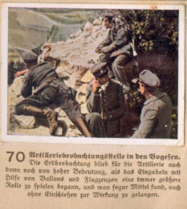 Weltkrieg 1 / World War 1 / Grande Guerre — Artilleriebeobachtungsstelle in den Vogesen