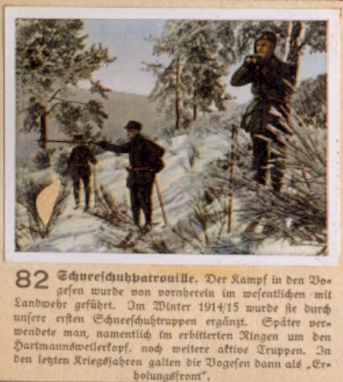 Weltkrieg 1 / World War 1 / Grande Guerre — Schneeschuhpatrouille