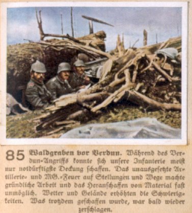 Weltkrieg 1 / World War 1 / Grande Guerre — Waldgraben vor Verdun