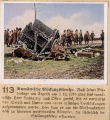 Weltkrieg 1 / World War 1 / Grande Guerre — Rumänische Rückzugsstraße