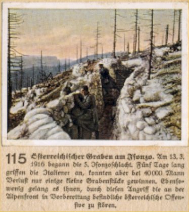 Weltkrieg 1 / World War 1 / Grande Guerre — Österreichischer Graben am Isonzo