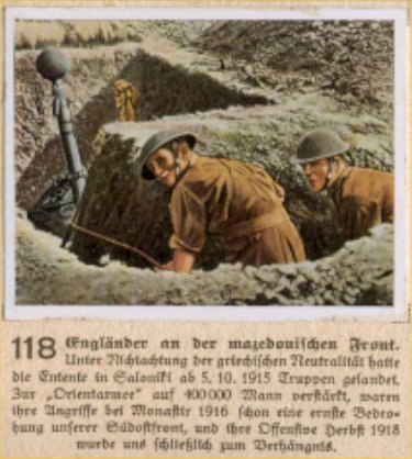 Weltkrieg 1 / World War 1 / Grande Guerre — Engländer an der mazedonischen Front