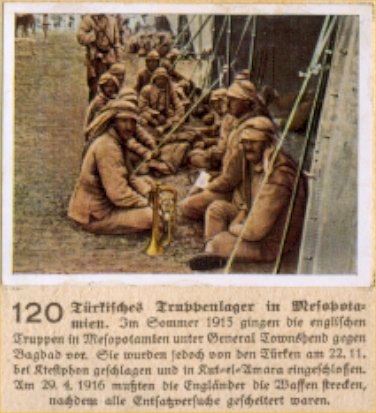 Weltkrieg 1 / World War 1 / Grande Guerre — Türkisches Truppenlager in Mesopotamien