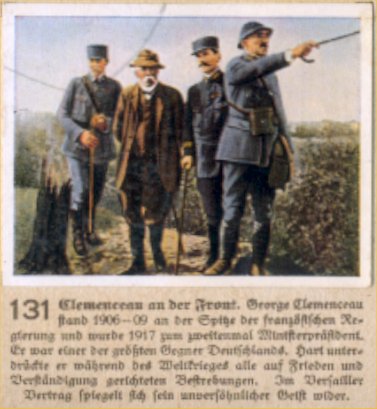 Weltkrieg 1 / World War 1 / Grande Guerre — Clemenceau an der Front