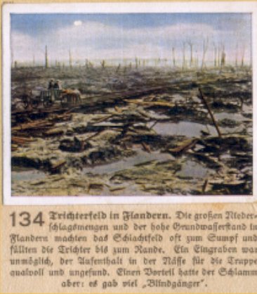 Weltkrieg 1 / World War 1 / Grande Guerre — Trichterfeld in Flandern