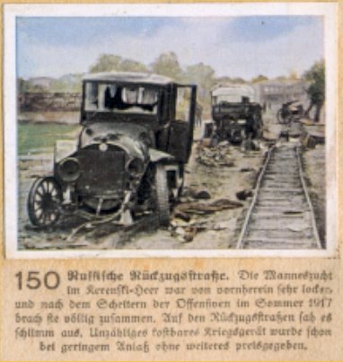 Weltkrieg 1 / World War 1 / Grande Guerre — Russische Rückzugsstraße