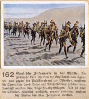 Weltkrieg 1 / World War 1 / Grande Guerre — Englische Infanterie in der Wüste