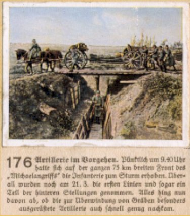 Weltkrieg 1 / World War 1 / Grande Guerre — Artillerie im Vorgehen