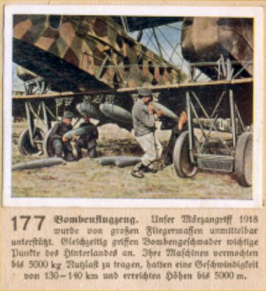 Weltkrieg 1 / World War 1 / Grande Guerre — Bombenflugzeug