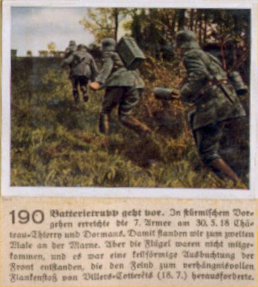 Weltkrieg 1 / World War 1 / Grande Guerre — Batterietrupp geht vor