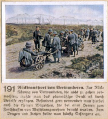 Weltkrieg 1 / World War 1 / Grande Guerre — Rücktransport von Verwundeten