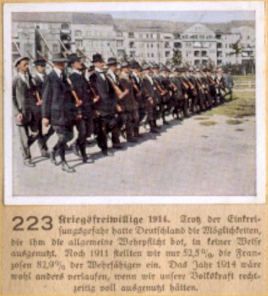 Weltkrieg 1 / World War 1 / Grande Guerre — Kriegsfreiwillige 1914