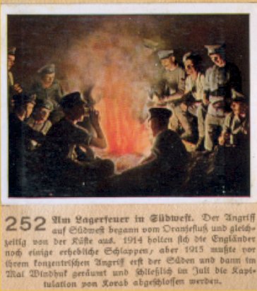 Weltkrieg 1 / World War 1 / Grande Guerre — Am Lagerfeuer in Südwest